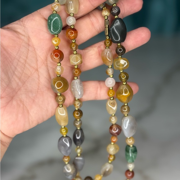 Vintage Beggar Multi-Stone Necklace 1970’s - Picture 1 of 2